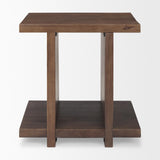 Mercana Nohr Medium Brown Wood Accent Table