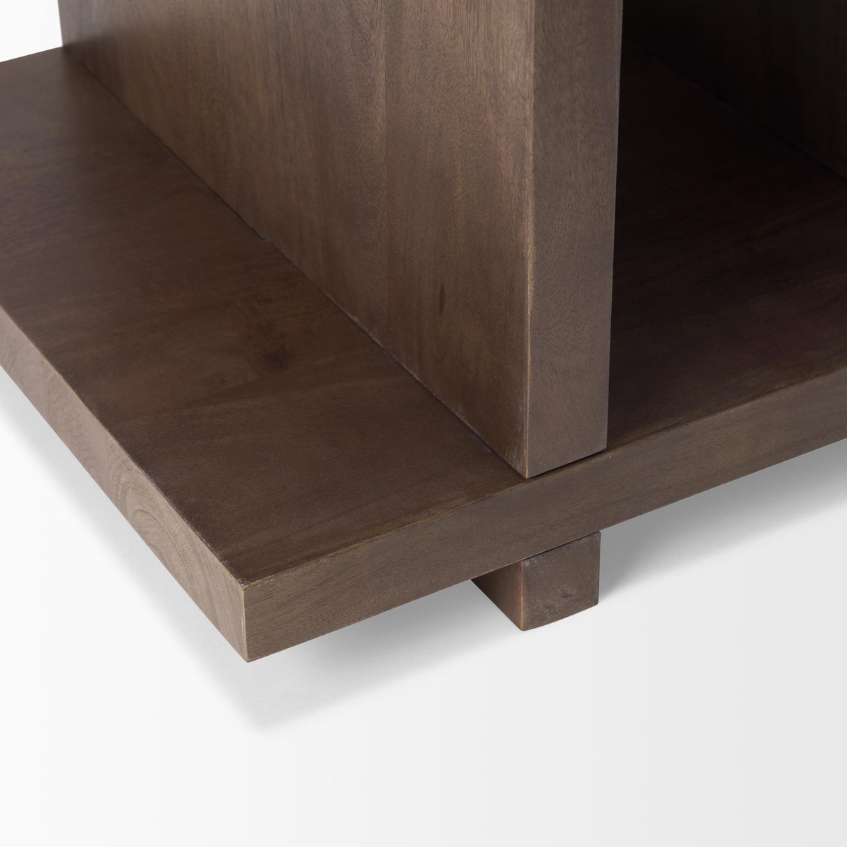 Mercana Nohr Medium Brown Wood Accent Table