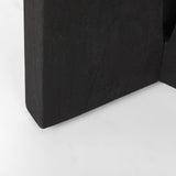 Mercana Mattius Black Wood Accent Table