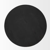 Mercana Mattius Black Wood Accent Table