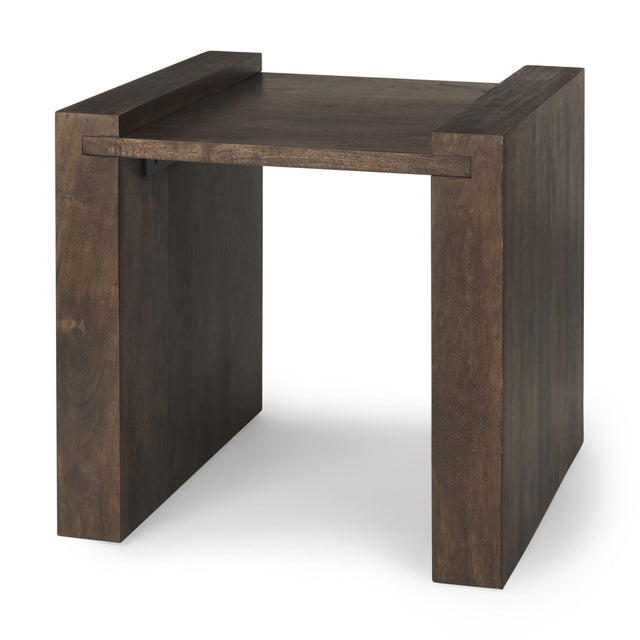 Mercana Athelia Dark Brown Wood Accent Table