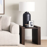Mercana Athelia Dark Brown Wood Accent Table