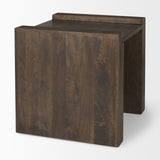 Mercana Athelia Dark Brown Wood Accent Table