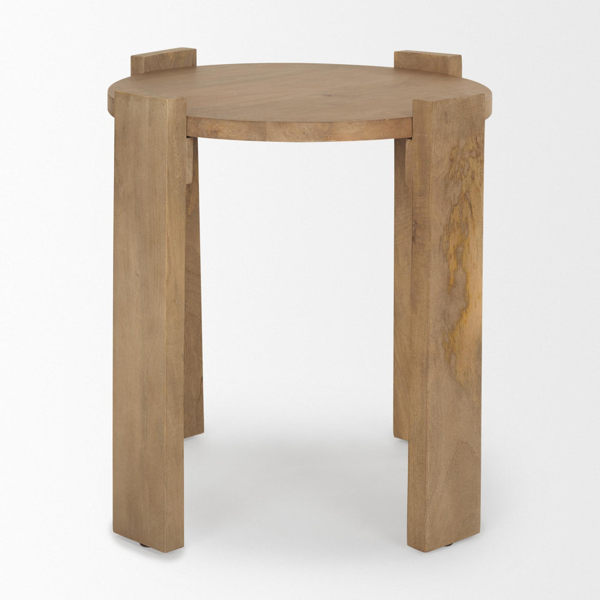 Mercana Evelyn Light Brown Round End/Side Table