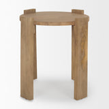 Mercana Evelyn Light Brown Round End/Side Table