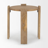 Mercana Evelyn Light Brown Round End/Side Table
