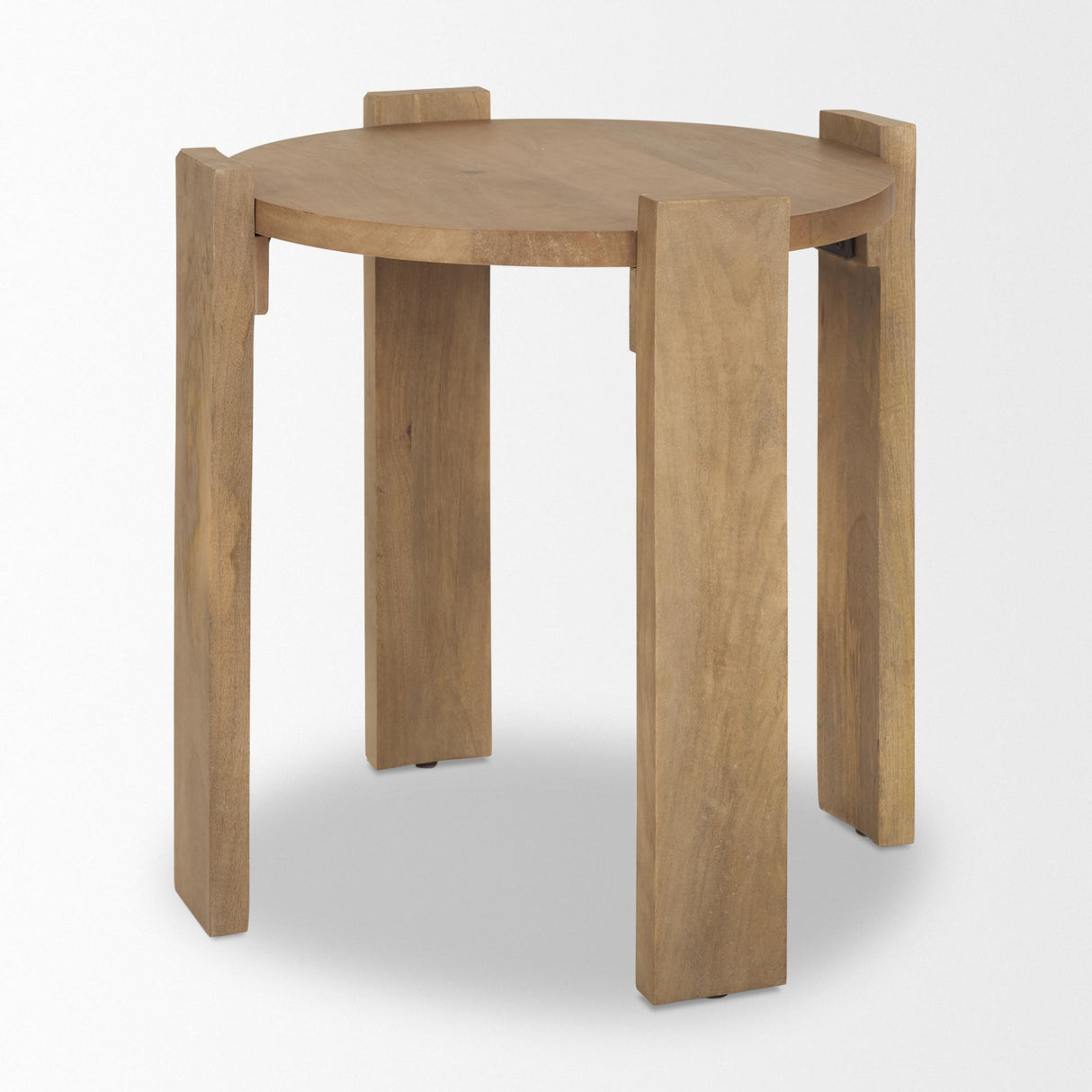 Mercana Evelyn Light Brown Round End/Side Table
