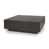 Mercana Hayden Dark Brown Wood Square Coffee Table