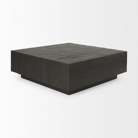 Mercana Hayden Dark Brown Wood Square Coffee Table