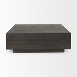 Mercana Hayden Dark Brown Wood Square Coffee Table