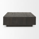 Mercana Hayden Dark Brown Wood Square Coffee Table