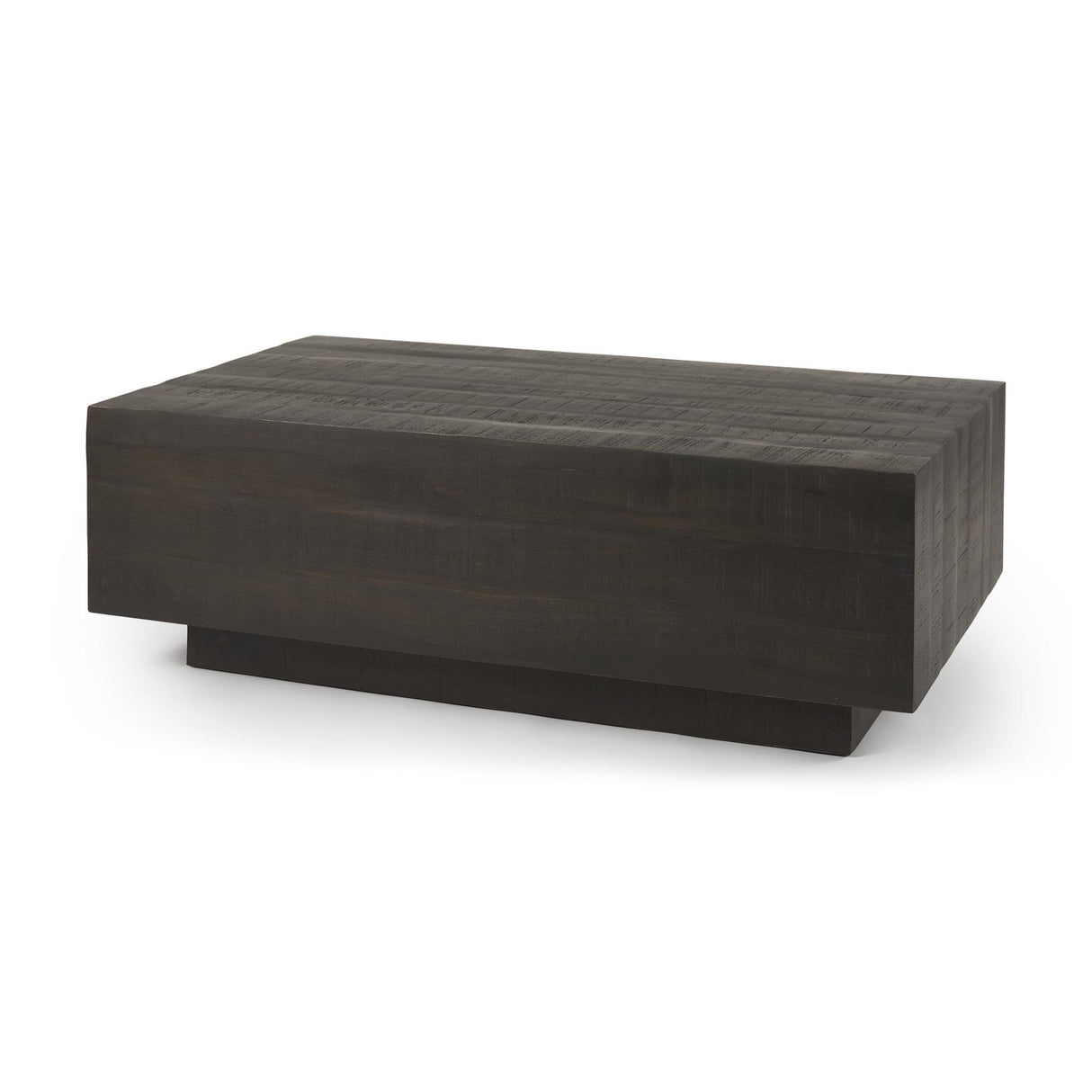 Mercana Hayden Dark Brown Wood Rectangular Coffee Table