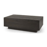 Mercana Hayden Dark Brown Wood Rectangular Coffee Table