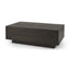 Mercana Hayden Dark Brown Wood Rectangular Coffee Table