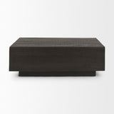 Mercana Hayden Dark Brown Wood Rectangular Coffee Table