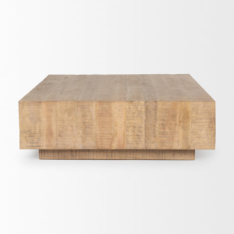 Mercana Hayden Light Brown Wood Square Coffee Table