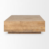 Mercana Hayden Light Brown Wood Square Coffee Table