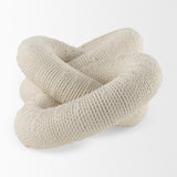 Mercana Alize Cotton Rope Wrapped Solid Wood Circular Chain Link Decorative Object
