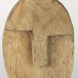 Mercana Ivan Medium Wooden Head Sculpture