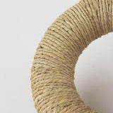 Mercana Alize Jute Wrapped Solid Wood Circular Chain Link Decorative Object