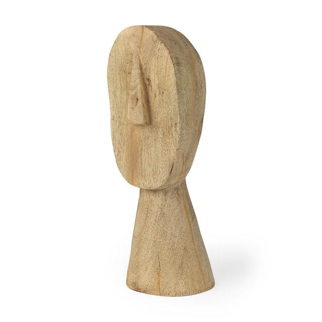 Mercana Ivan Large Wooden Head Sculpture