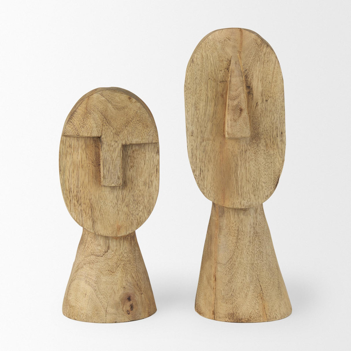 Mercana Ivan Large Wooden Head Sculpture