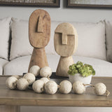 Mercana Ivan Large Wooden Head Sculpture