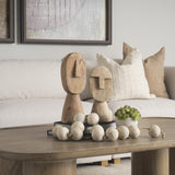 Mercana Ivan Large Wooden Head Sculpture
