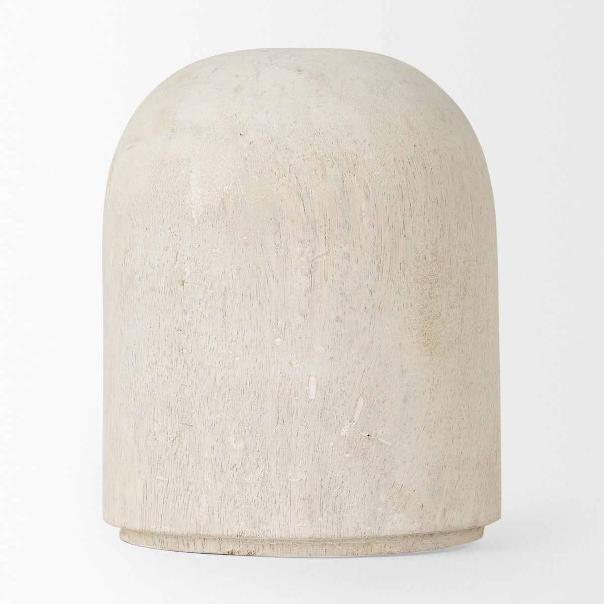 Mercana Knox Short White-Wash Wood Decorative Object