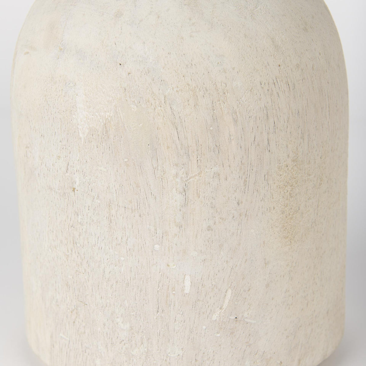 Mercana Knox Short White-Wash Wood Decorative Object