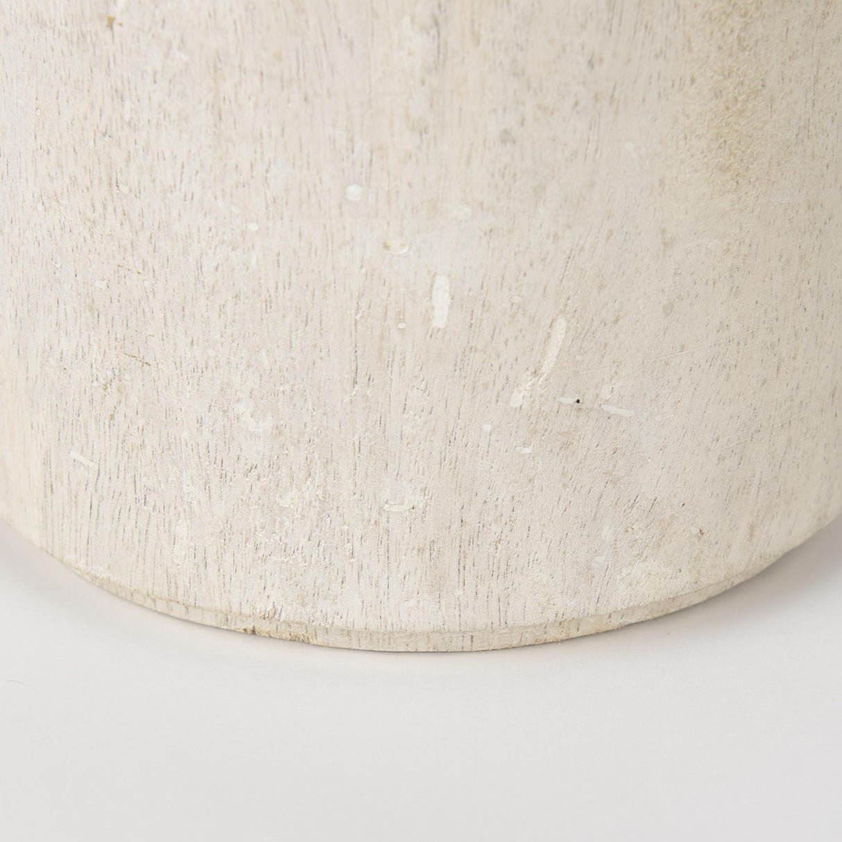 Mercana Knox Short White-Wash Wood Decorative Object