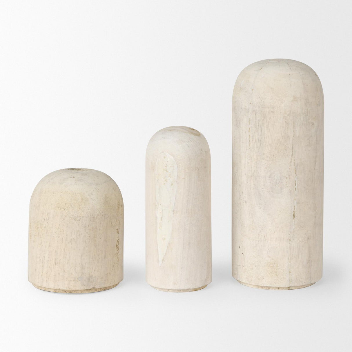 Mercana Knox Medium White-Wash Wood Decorative Object