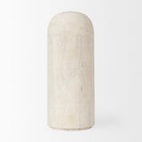 Mercana Knox Tall White-Wash Wood Decorative Object