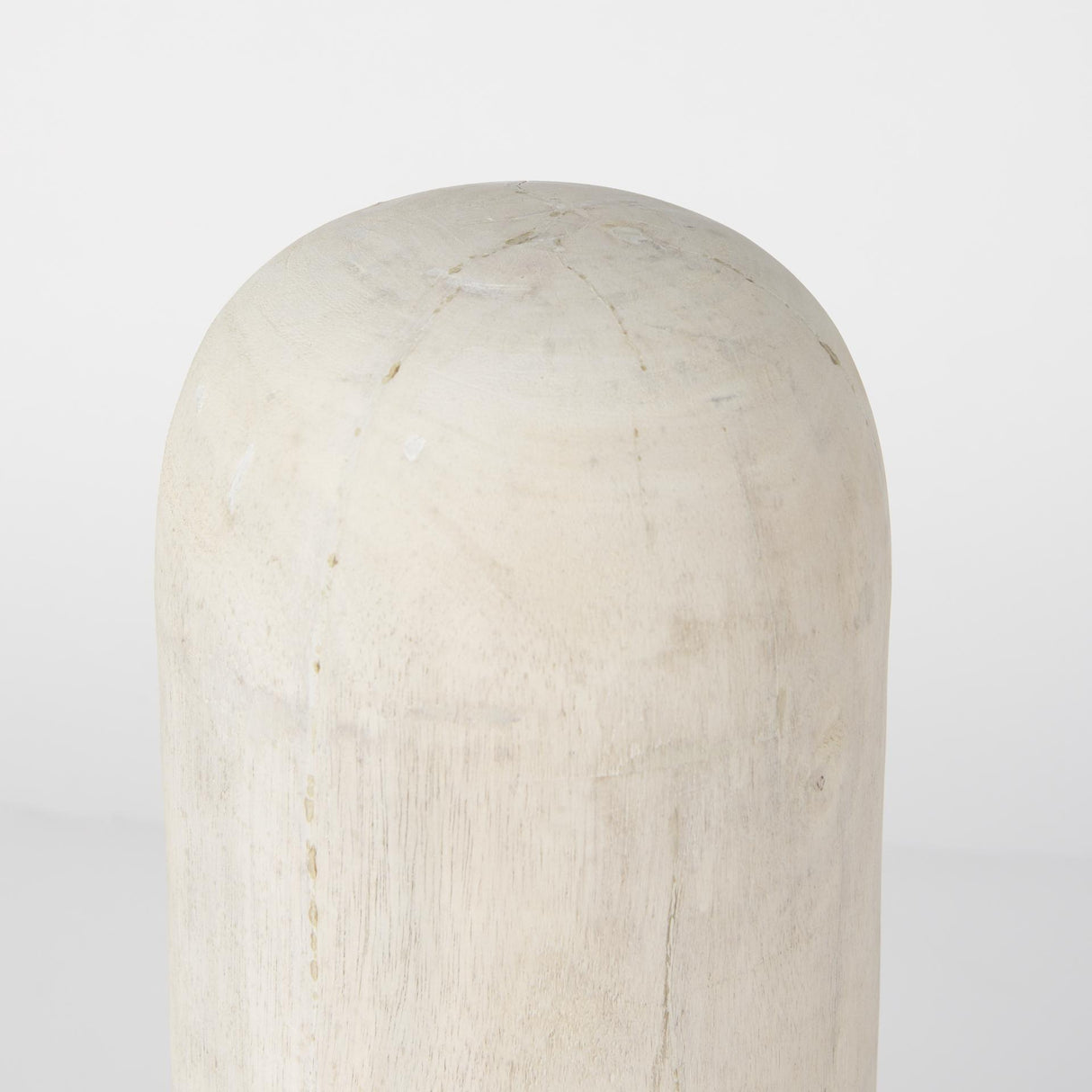 Mercana Knox Tall White-Wash Wood Decorative Object
