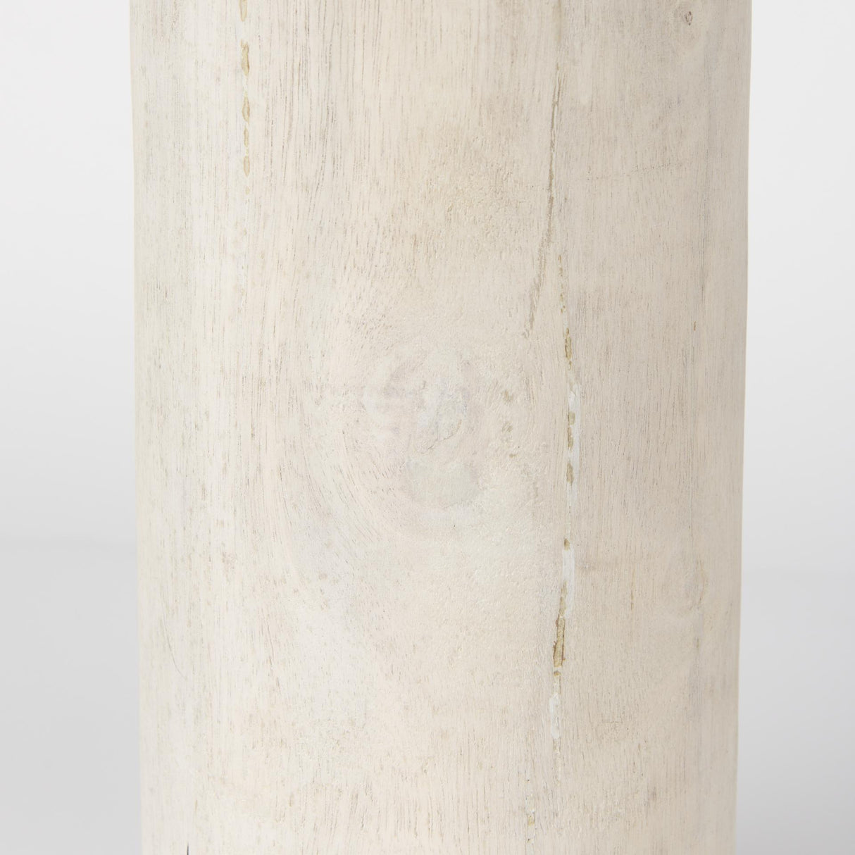 Mercana Knox Tall White-Wash Wood Decorative Object