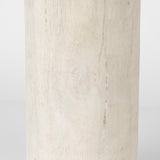 Mercana Knox Tall White-Wash Wood Decorative Object