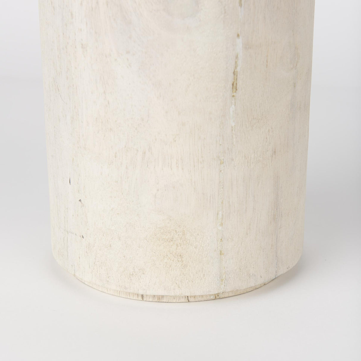 Mercana Knox Tall White-Wash Wood Decorative Object