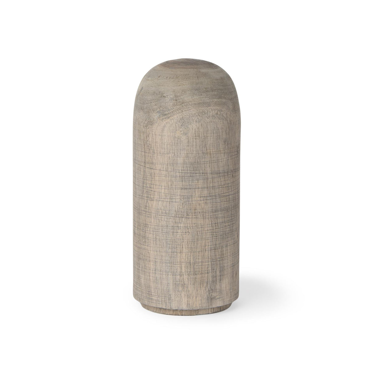 Mercana Knox Medium Gray-Wash Wood Decorative Object