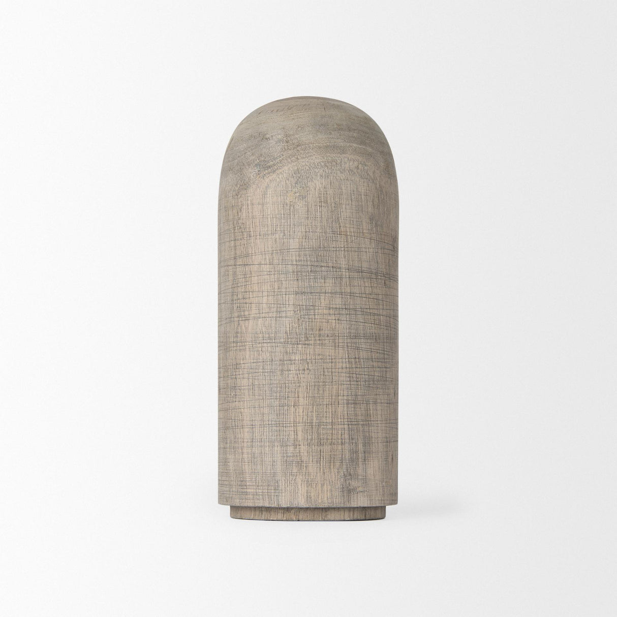 Mercana Knox Medium Gray-Wash Wood Decorative Object