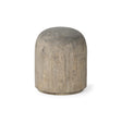 Mercana Knox Short Gray-Wash Wood Decorative Object