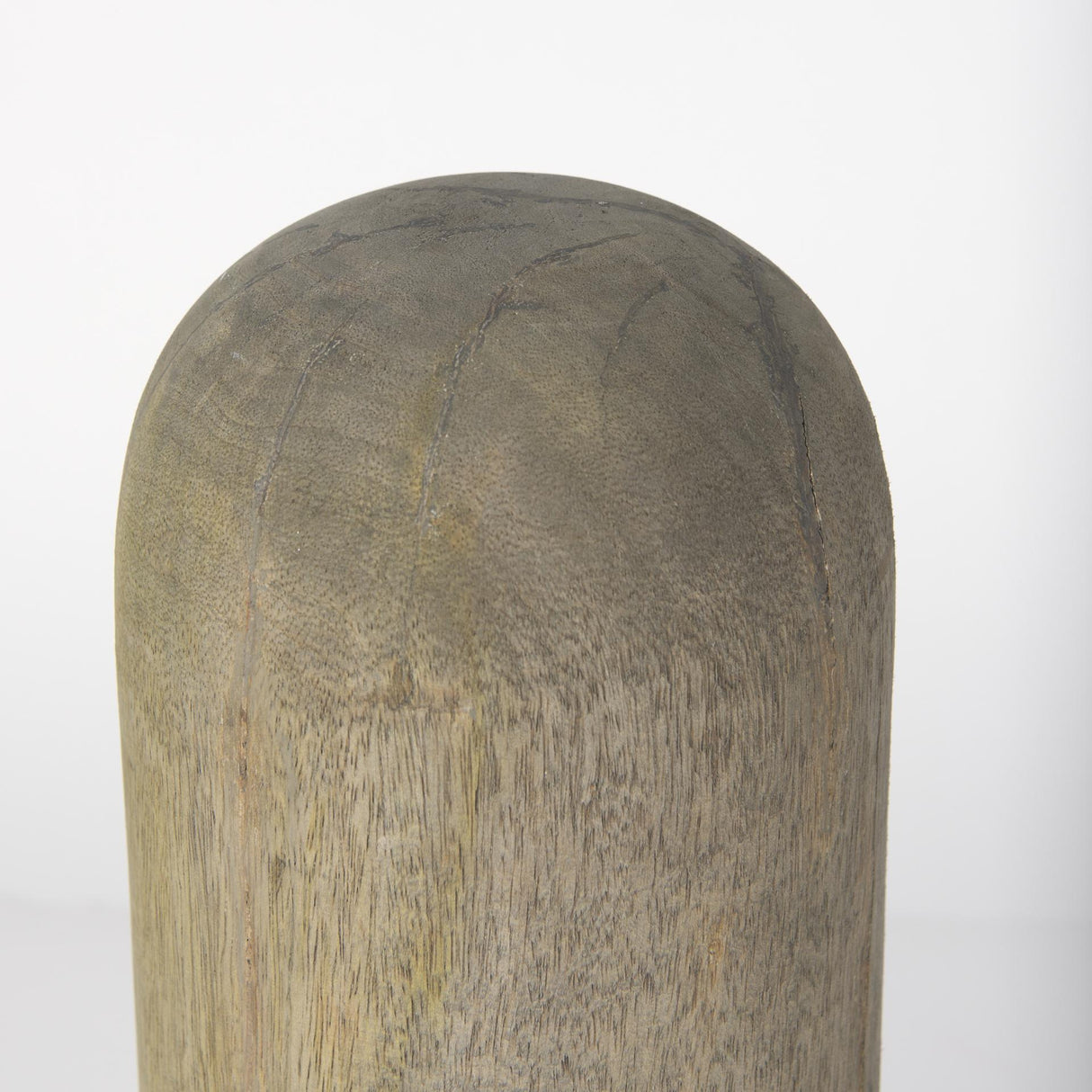 Mercana Knox Large Gray-Wash Wood Decorative Object
