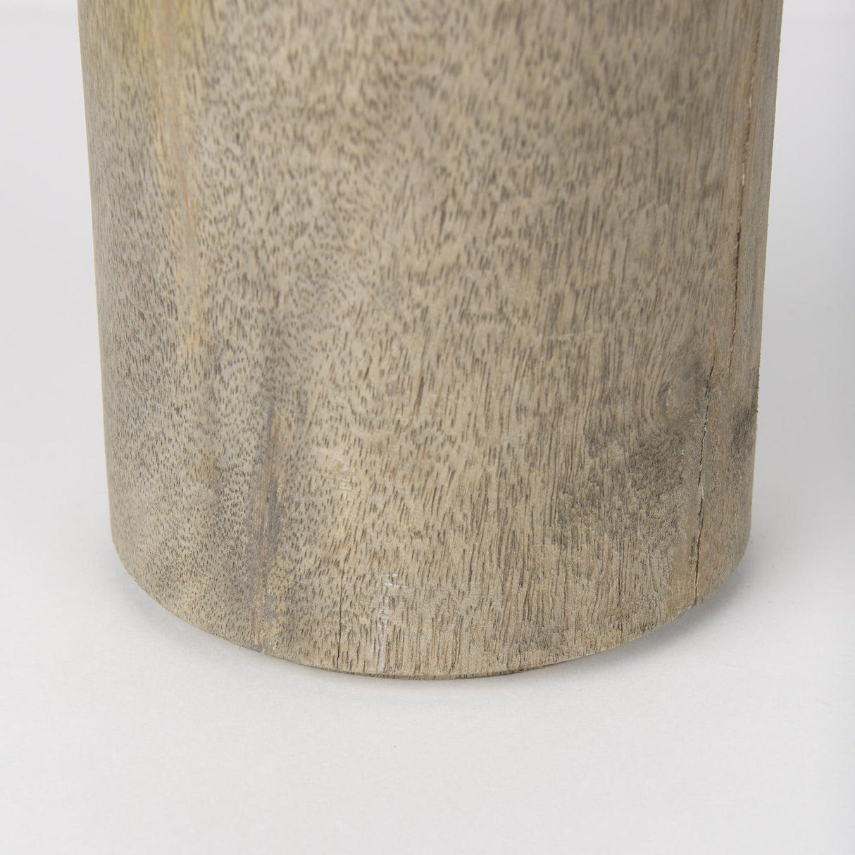 Mercana Knox Large Gray-Wash Wood Decorative Object