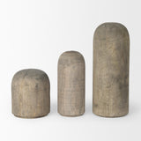 Mercana Knox Large Gray-Wash Wood Decorative Object