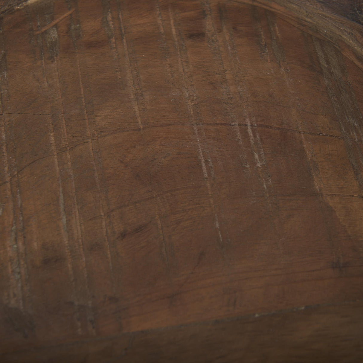 Mercana Nikita Set of 2 Large Medium Brown Reclaimed Wood Bowls