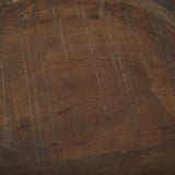 Mercana Nikita Set of 2 Large Medium Brown Reclaimed Wood Bowls
