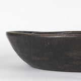Mercana Nikita Set of 2 Large Black-Brown Reclaimed Wood Bowls