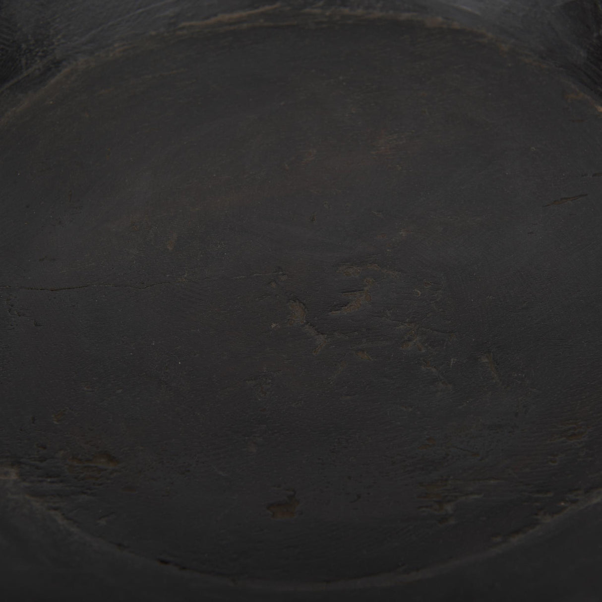 Mercana Nikita Set of 2 Large Black-Brown Reclaimed Wood Bowls