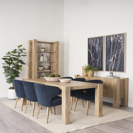 Mercana Nikita Set of 2 Large Light-Wash Reclaimed Wood Bowls