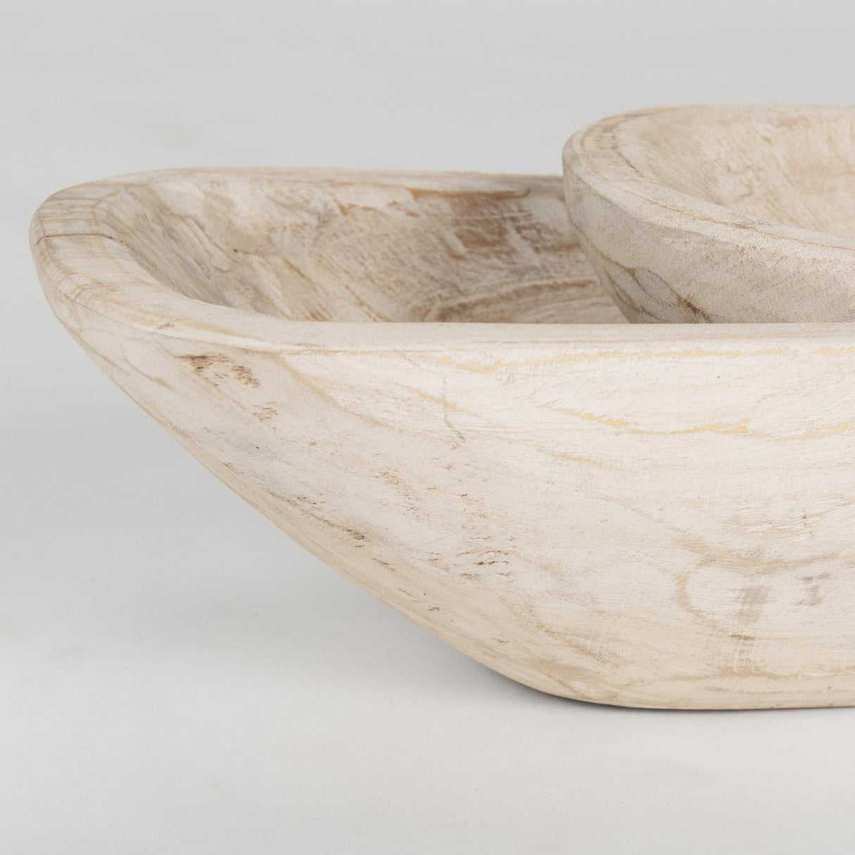 Mercana Athena Set of 2 Extra Large Light-Wash Reclaimed Wood Trays
