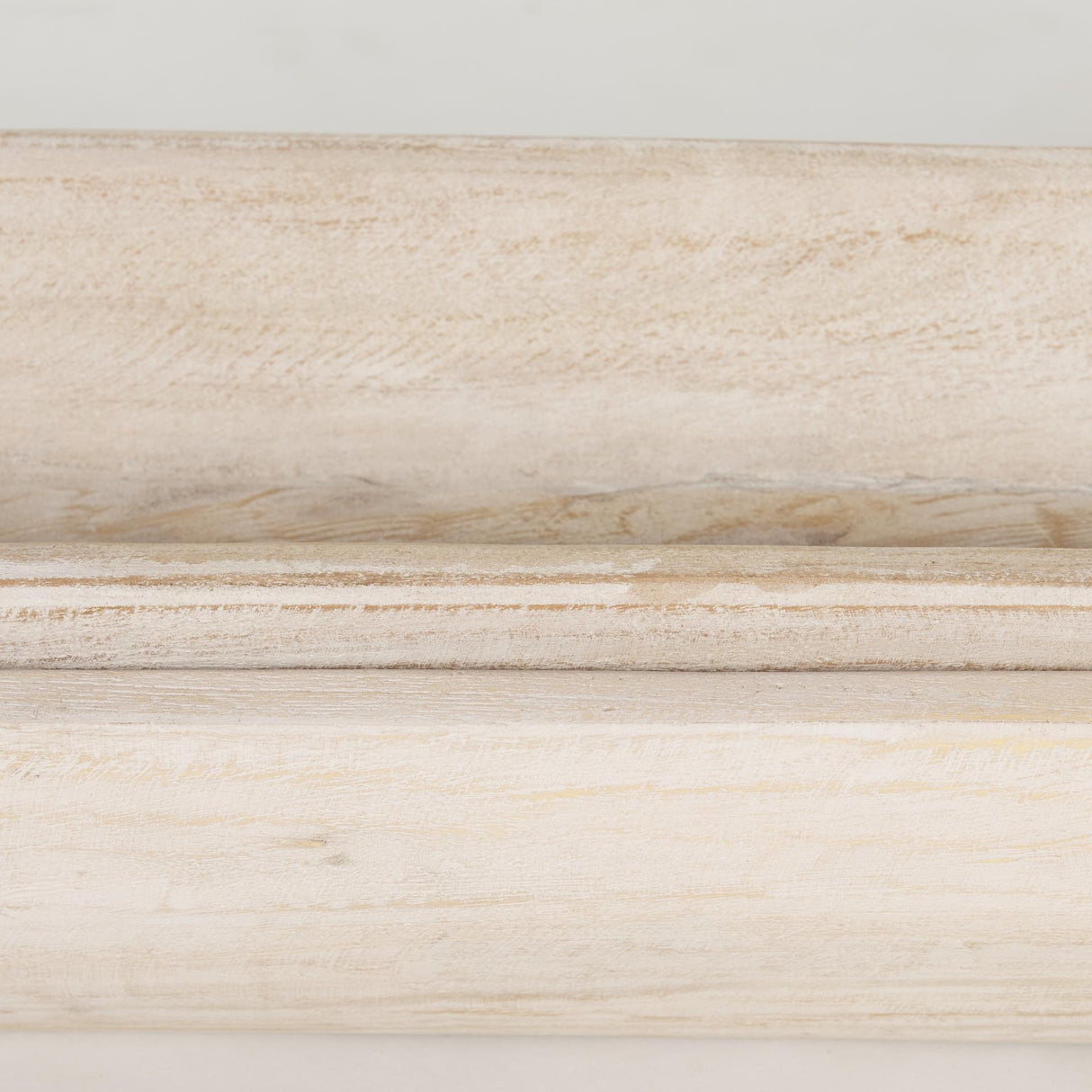 Mercana Athena Set of 2 Extra Large Light-Wash Reclaimed Wood Trays